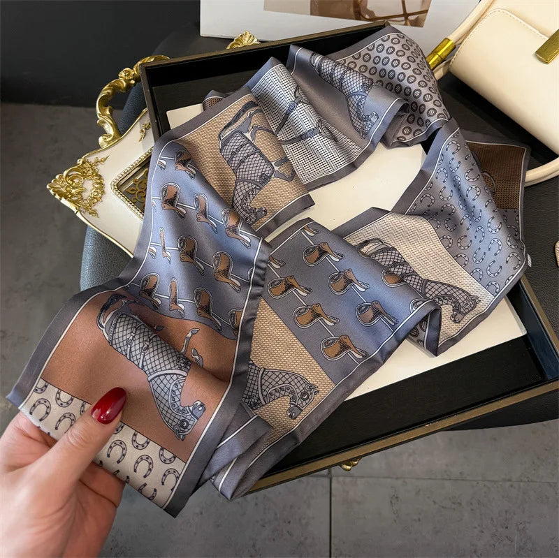 Dünner Seidenschal für Frauen – Multifunktionales Halstuch-Yabubest - Home & More