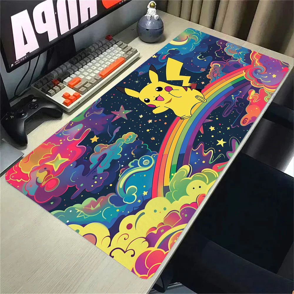 Großes Gaming Mauspad 900x400mm XXL Anti-Rutsch Anime Motiv Schreibtisch
