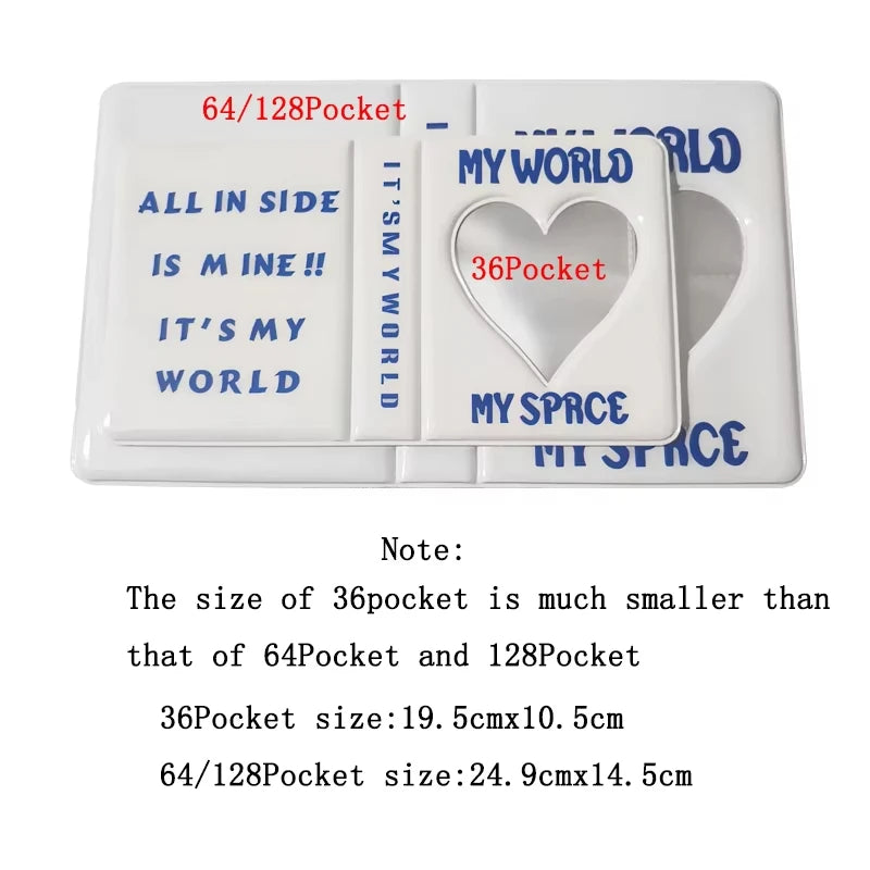 Mini Fotoalbum mit 36 64 oder 128 Taschen für Foto und Fotokarten