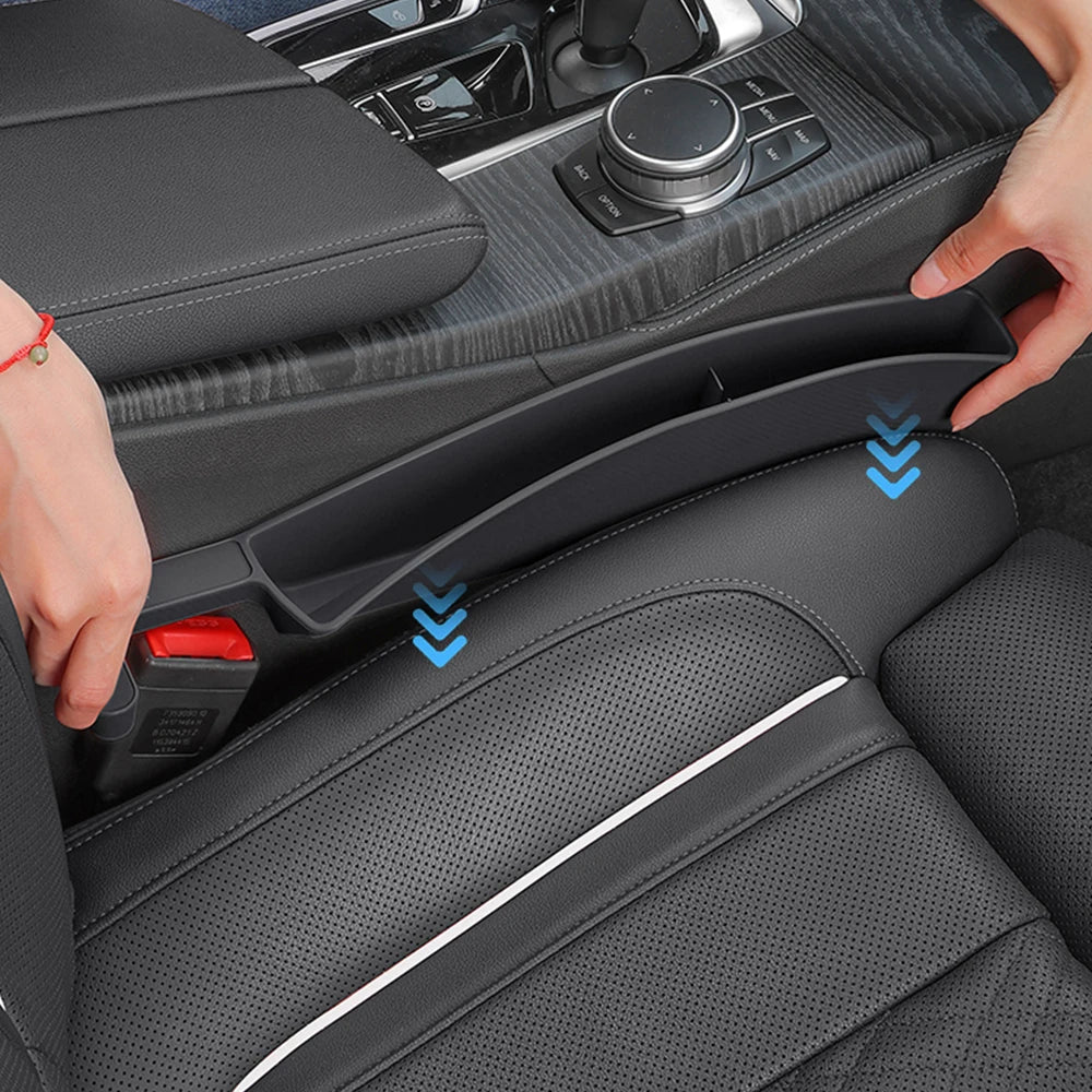 2er Set Auto Sitzlücken Füllbox – Organizer für Handy & Kleinteile
