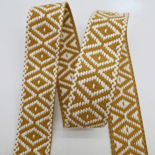 Robustes 38mm Gurtband Jacquard Polyester Baumwolle für Taschen und DIY