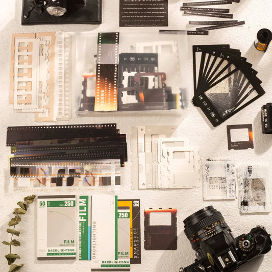94-teiliges Scrapbook Set mit Aufklebern und dekorativem Papier