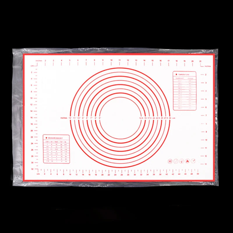 Silikon Backmatte Antihaft Teigrolle Knetmatte für Gebäck und Pizza