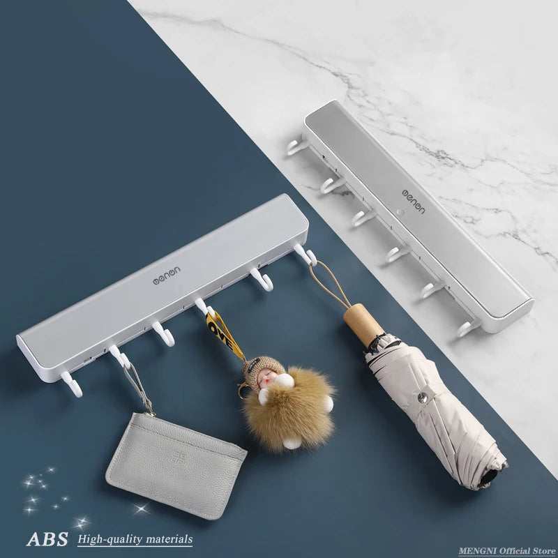 Wandregal mit Haken für Bad und Tür Lochfreie Aufbewahrung