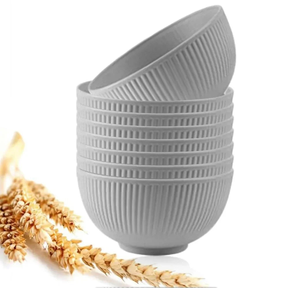 8-teiliges Müslischalen Set aus unzerbrechlichem, leichtem Kunststoff