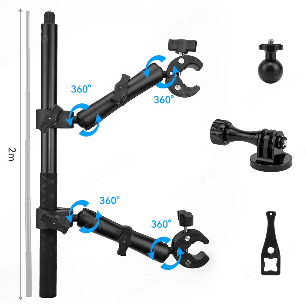 Universelle Doppel Kugelkopf Halterung für Action Kameras