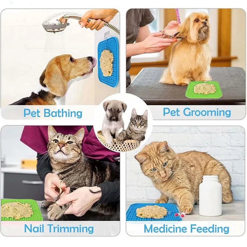 Futtermatte aus Silikon für langsames Fressen bei Hund und Katze