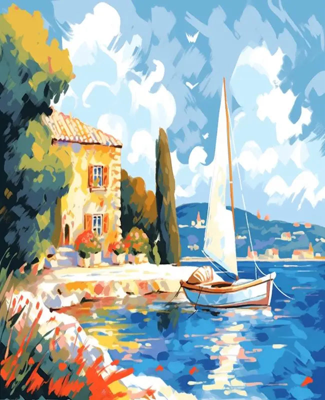 Malen nach Zahlen Set für Erwachsene Landschaft Leinwand Kunst 40x50 bis 60x75 cm