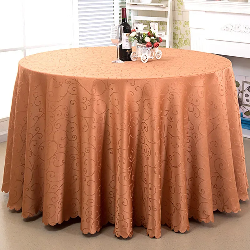 Runde wasserdichte Jacquard Tischdecke für Hotel Hochzeit Party