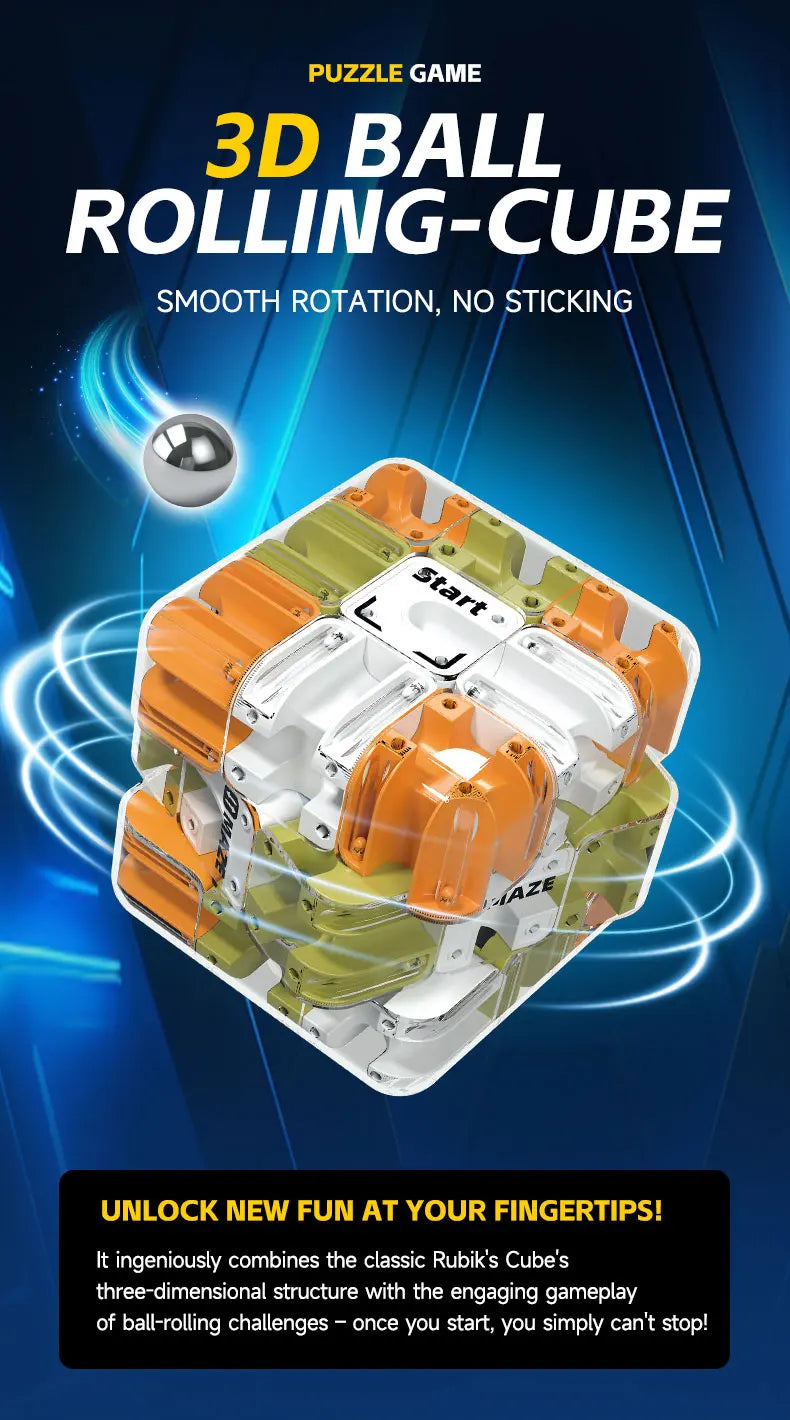 3D Labyrinth Puzzle Würfel für kreatives logisches Denken