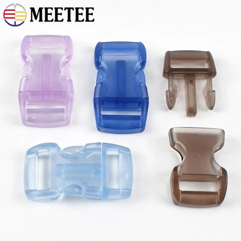 Vielseitige 10mm Kunststoff Schnellverschluss Schnallen DIY Zubehör