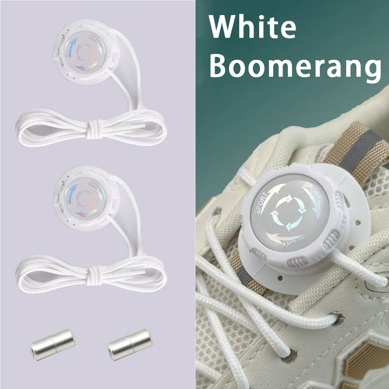 Automatische Schnürsenkel mit Drehverschluss für schnelles Anziehen