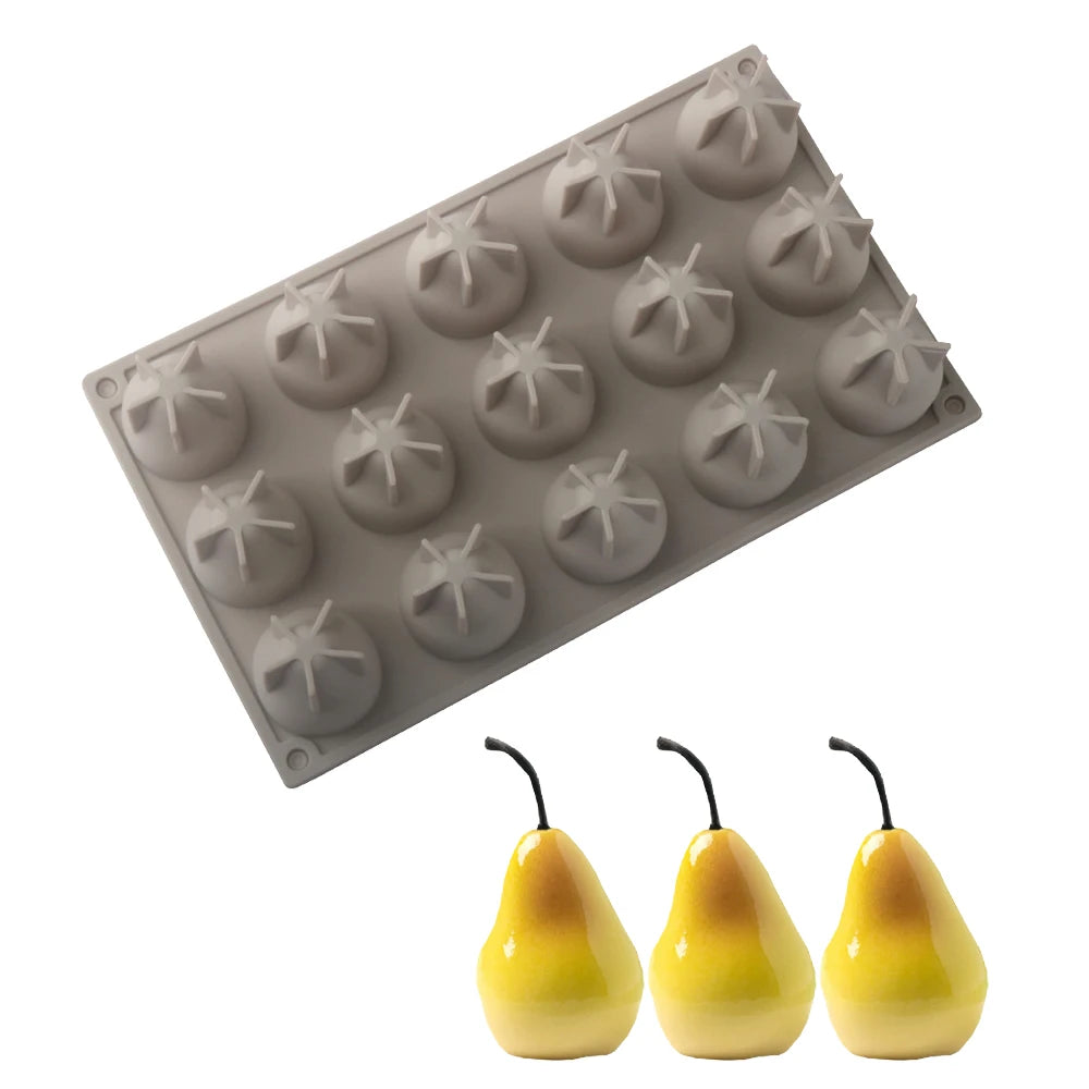 Vielseitige Silikonform für Birnen Mousse Kuchen und Desserts