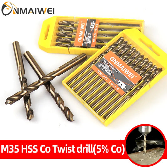HSS Spiralbohrer Set Kobalt M35 – Metallbohrer für Holz & Metall 1-13mm-Yabubest - Home & More