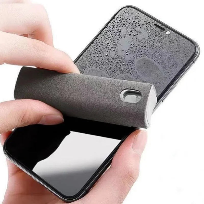 2in1 Mikrofaser Bildschirm Reiniger Set mit Spray für Telefon Tablet Brille