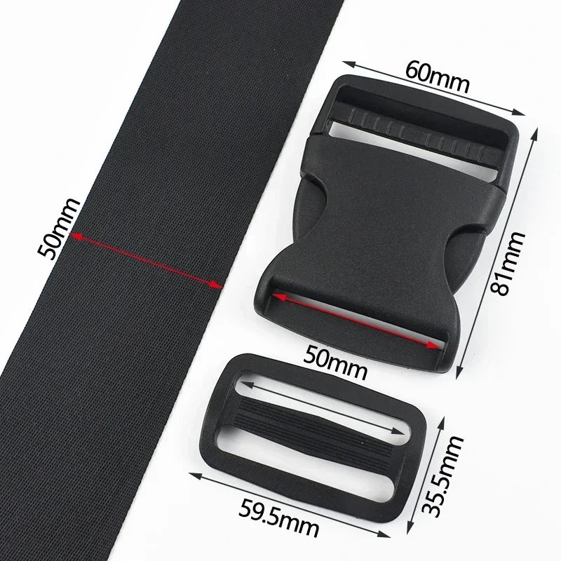 Robuste Kunststoff Schnallen Set für Rucksack, Gurte und DIY Projekte