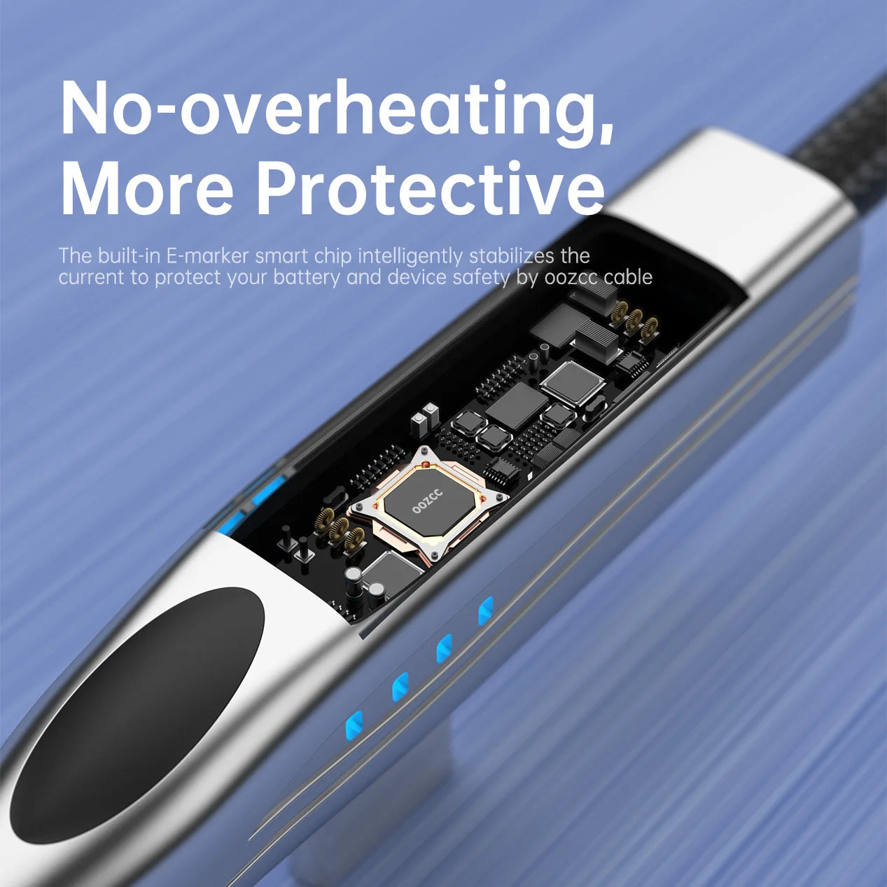 240W Schnellladekabel Typ-C mit 90-Grad-Winkel für schnelle Ladung