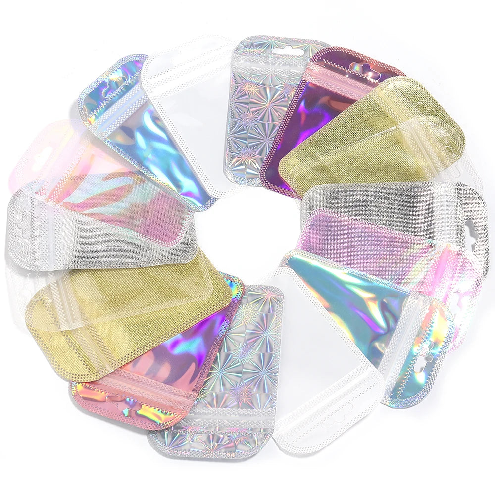 Wiederverwendbare rosa Druckverschlussbeutel 20 60 oder 100 Stück Plastik