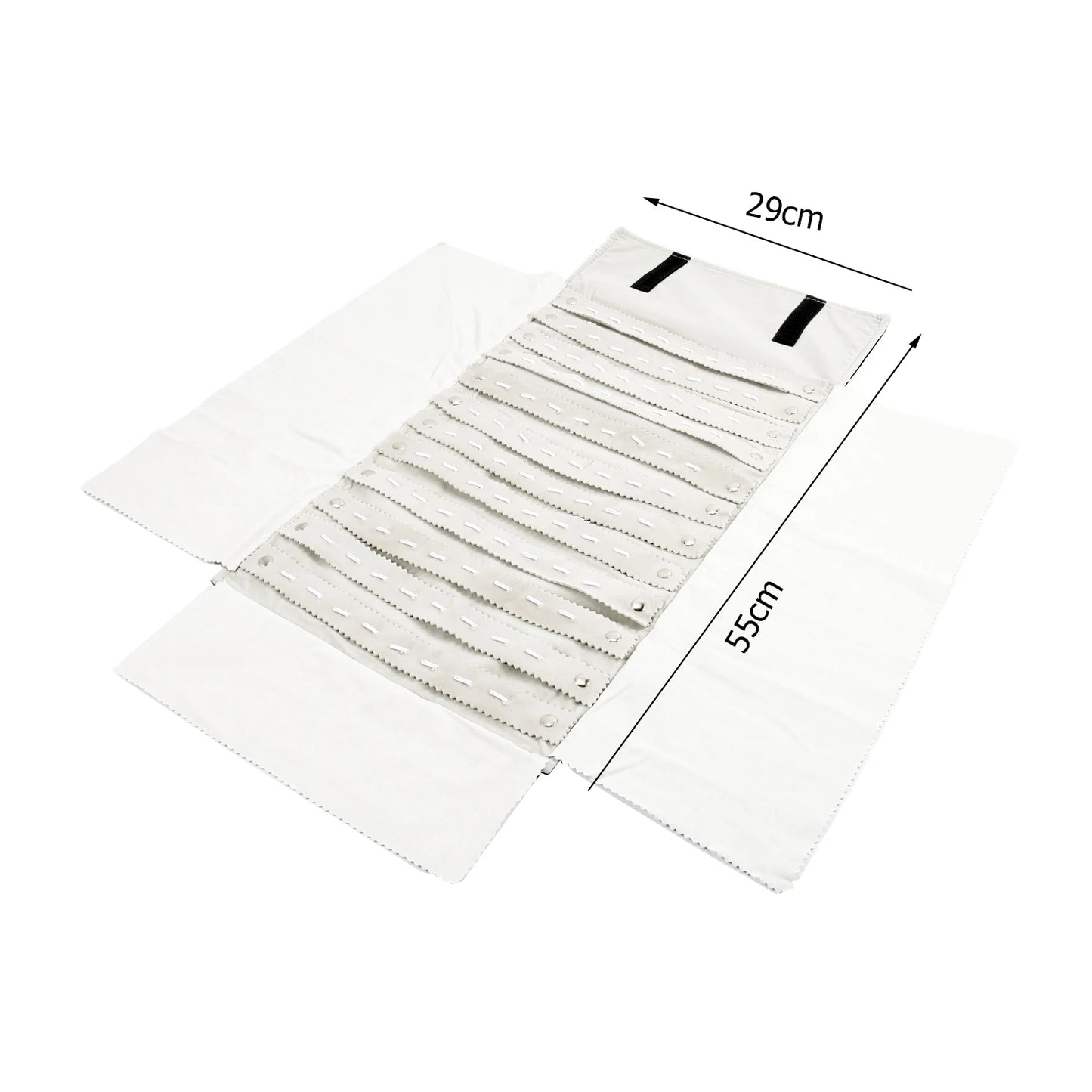 Eleganter Reise Schmuck Organizer aus Samt – Aufrollbar & Faltbar