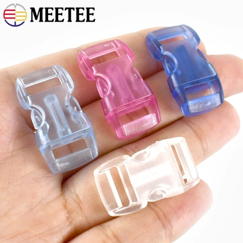 Vielseitige 10mm Kunststoff Schnellverschluss Schnallen DIY Zubehör