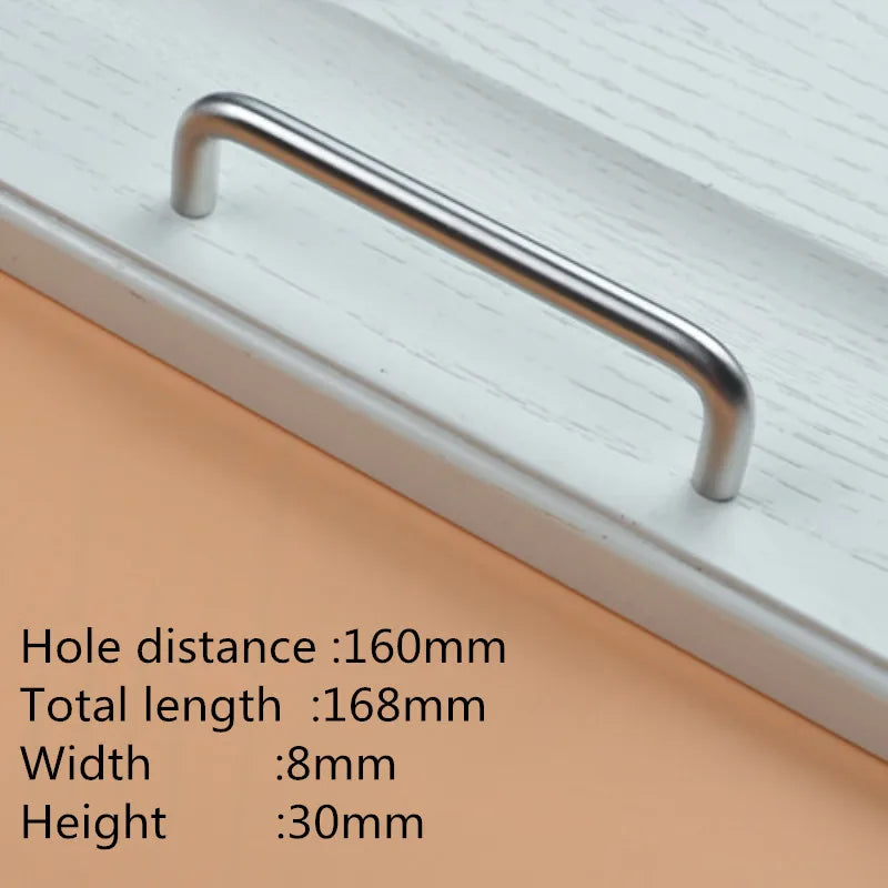 Edelstahl U-Typ Türgriff 8mm – Robust - Zeitlos für Möbel