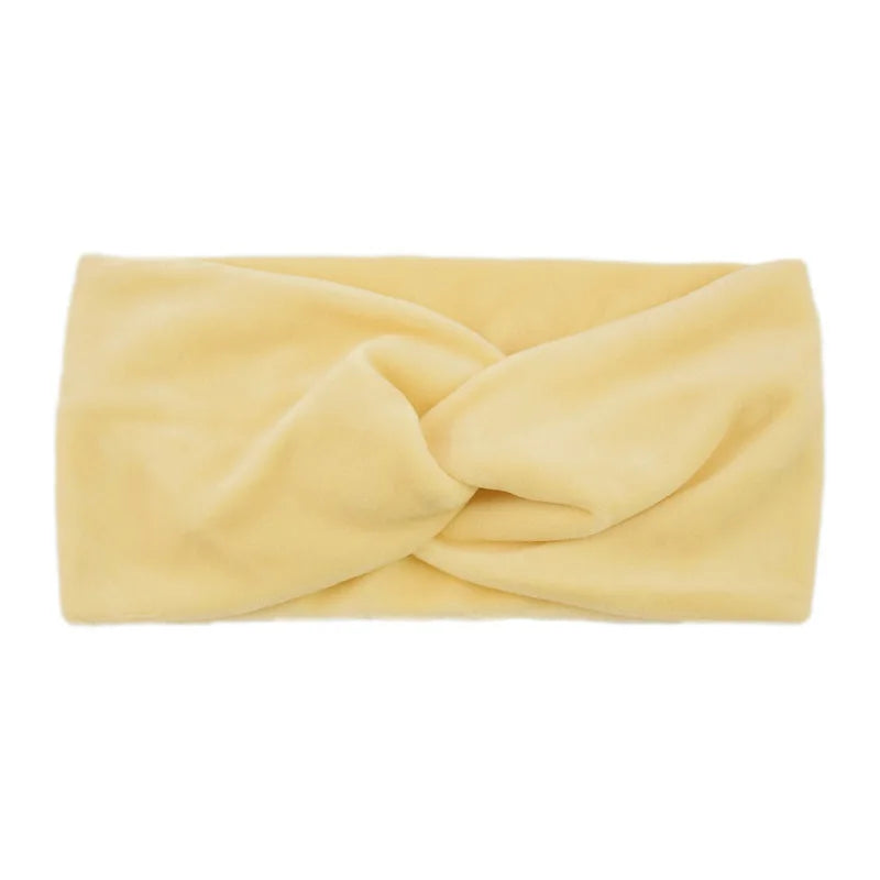 Elastisches Yoga Stirnband aus Samt für Make up und Gesichtspflege-Yabubestshop