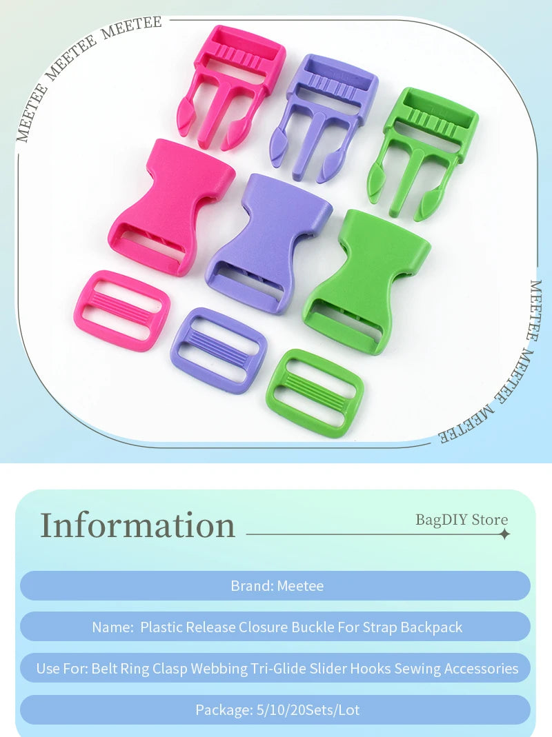 Kunststoffschnallen 15 20 25 mm 2 5 10 20 Sets Rucksack Ersatz