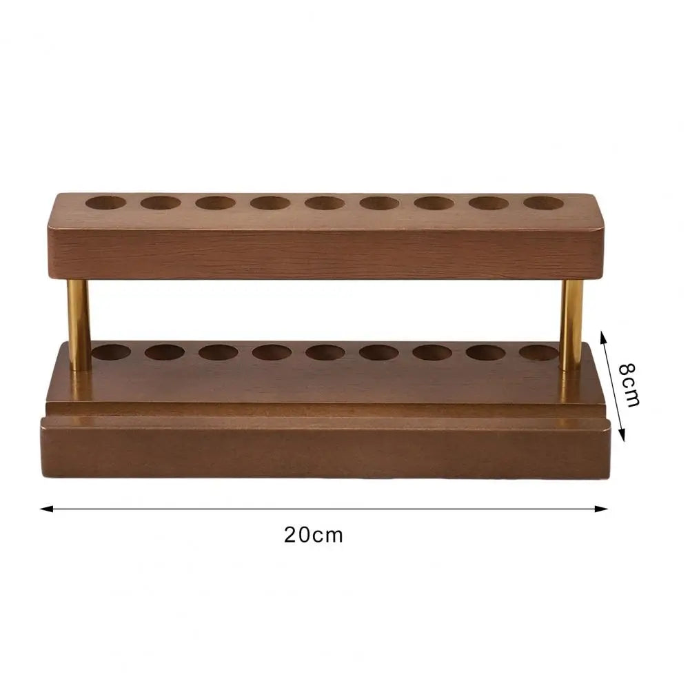 Moderner Schreibtisch Stiftständer aus Holz mit 9 Fächern-Yabubestshop