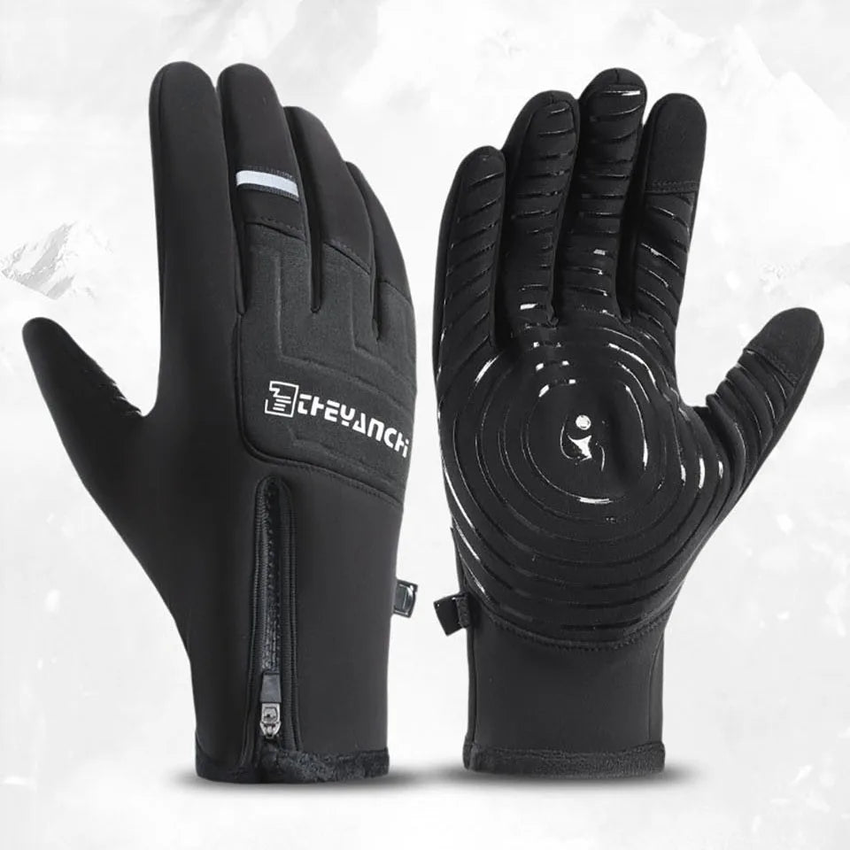 Winter Fahrradhandschuhe Herren wasserdicht warm Touchscreen rutschfest