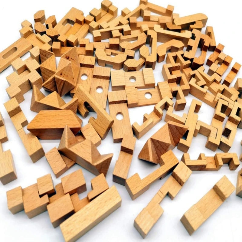 Holz 3D Puzzle Gehirnförderndes Lernspielzeug