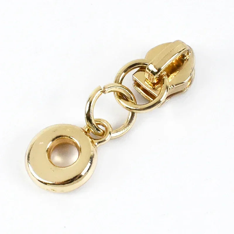 Metall Reißverschlussschieber Herz-Anhänger #3 für Nylon-Reißverschlüsse DIY Reparatur Set