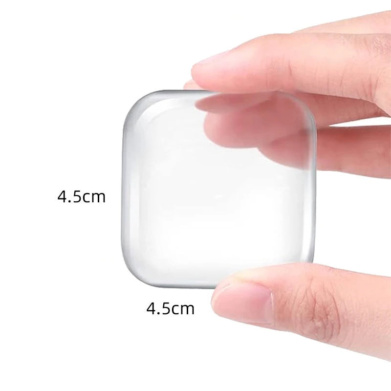 Silikon Türgriff Stoßstange 5x5cm Selbstklebend Schutzpad Weiß Grau Schwarz