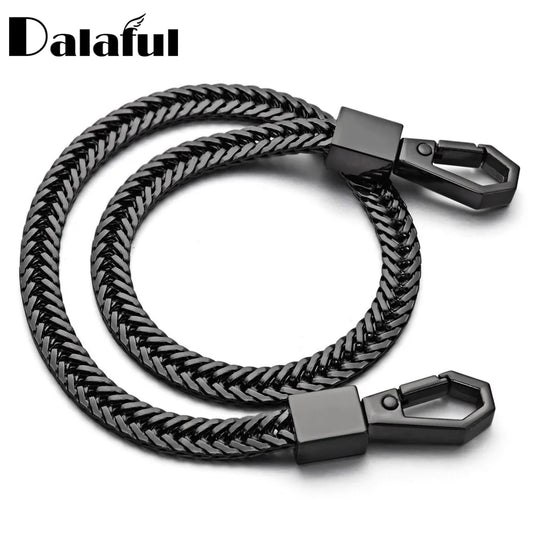 Langer Metall Schlüsselanhänger 41 cm mit Gürtelclip für Männer