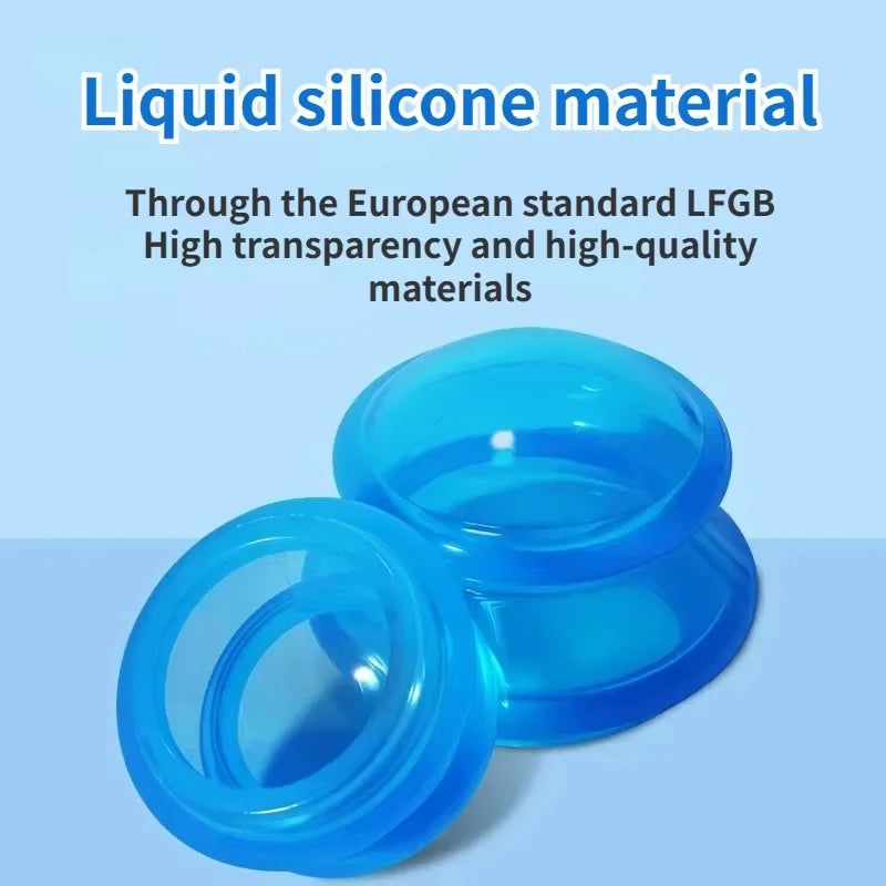 Silikon Schröpf Set zur Körpermassage und Anti Cellulite Therapie