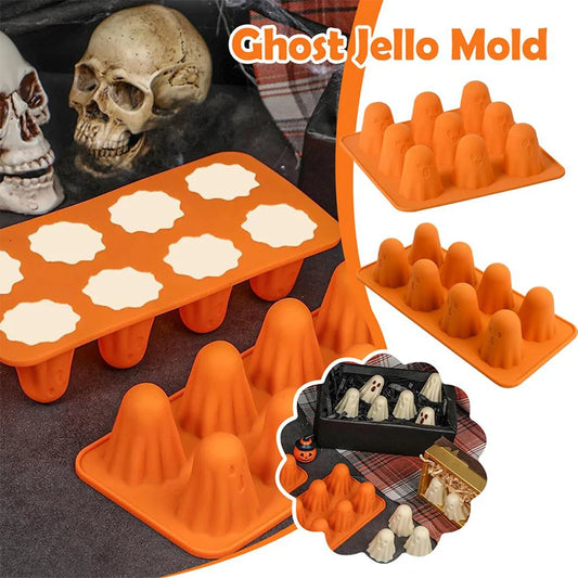 Halloween Silikon Backform Gespenst Flexibel für Kuchen Schokolade Süßigkeiten