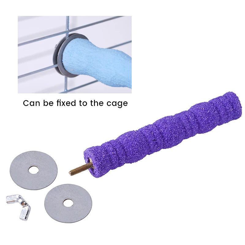 Papageien Holz Klaue Schleifen Stick Spielzeug für Käfig Zubehör Vogel