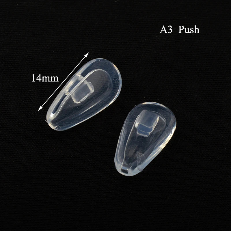 250 Paar superweiche Luftkammer Silikon Nasenpads für optische Brillen