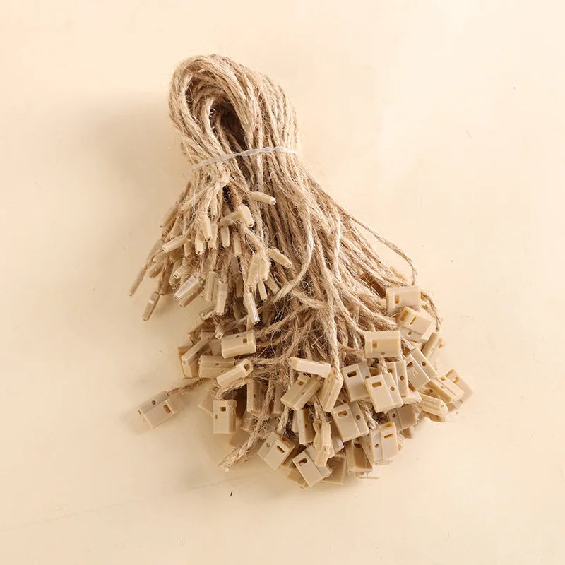 100 Stück 20 cm Aufhänge-Seile für Weihnachtsbaumkugeln mit Schnappverschluss