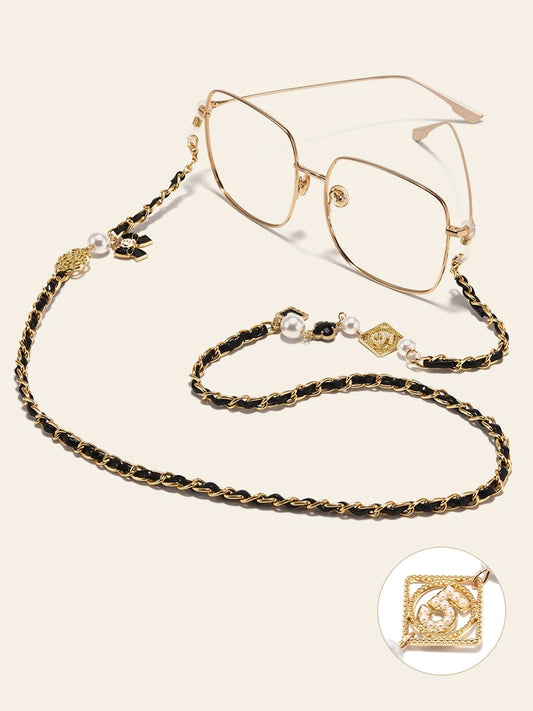 Elegante Damen Sonnenbrille Kette Anti Slip Brillenband Halskette
