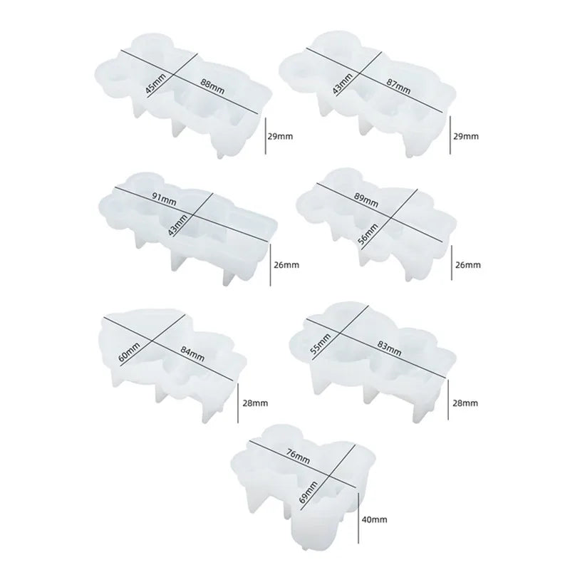 DIY Silikonform 3D Bär Astronaut für Schlüsselanhänger und Anhänger