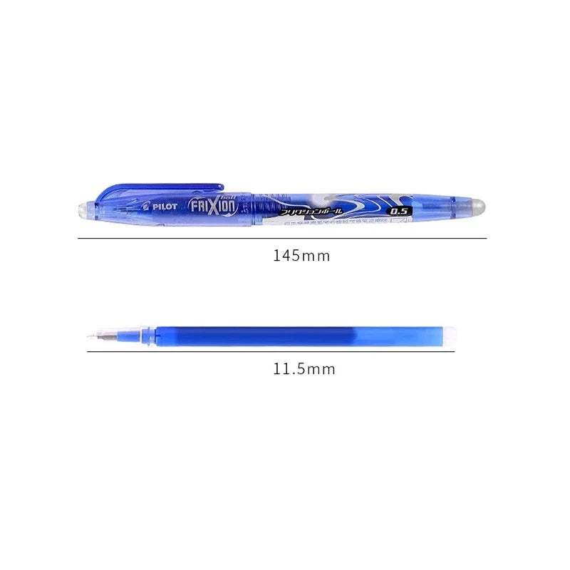 Löschbarer Gelstift 0,5 mm mit blauer, schwarzer - roter Tinte für Büro - Schule