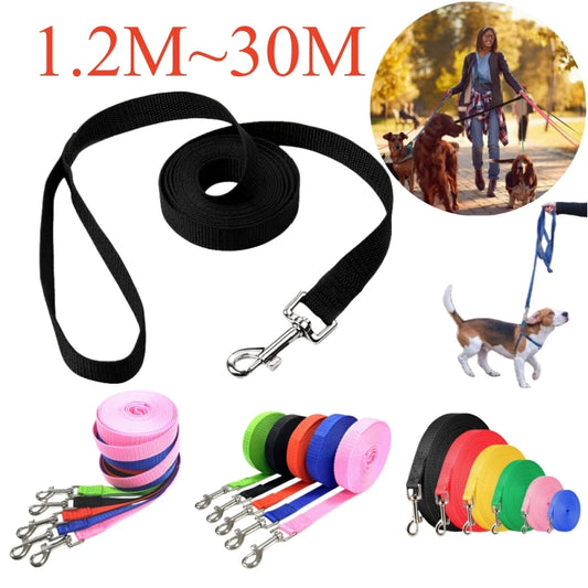 Überlange Nylon Hundeleine 1,2 bis 30 m für sicheres Outdoor Training