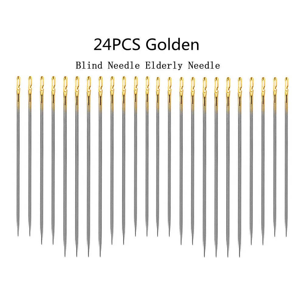 Edelstahl Blindnadeln mit Seitlichen Löchern zum Nähen und Einfädeln
