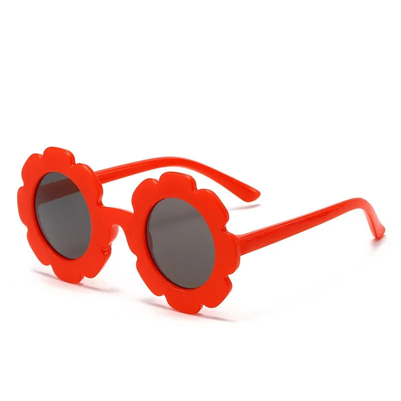 "Sonniger Schutz: Runde Sonnenblume Kinder Sonnenbrille mit UV400 für Kleinkinder"