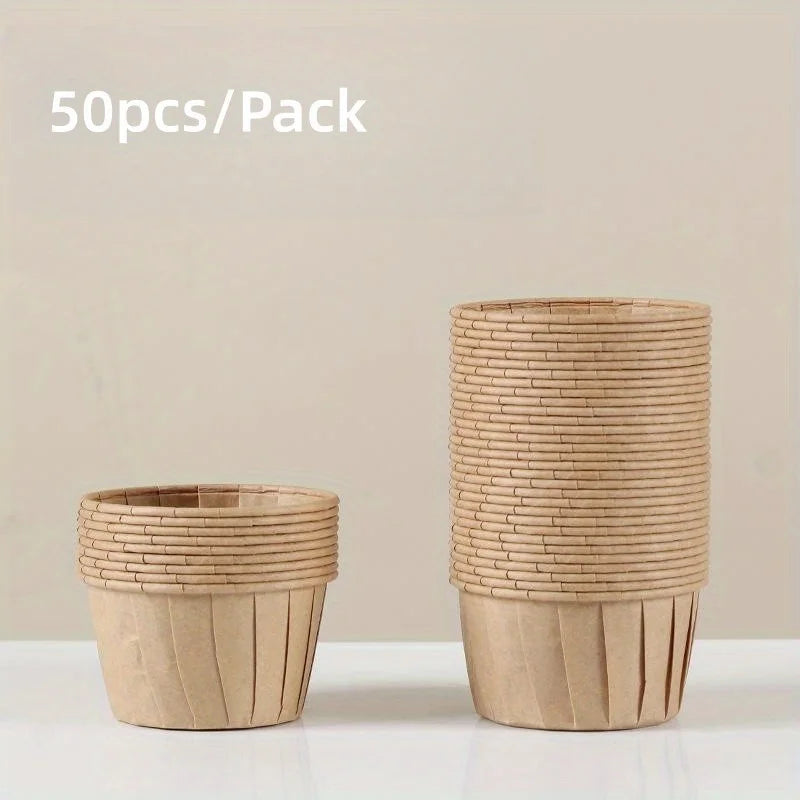 50 hitzebeständige Cupcake Einlagen aus Pappe für Backen