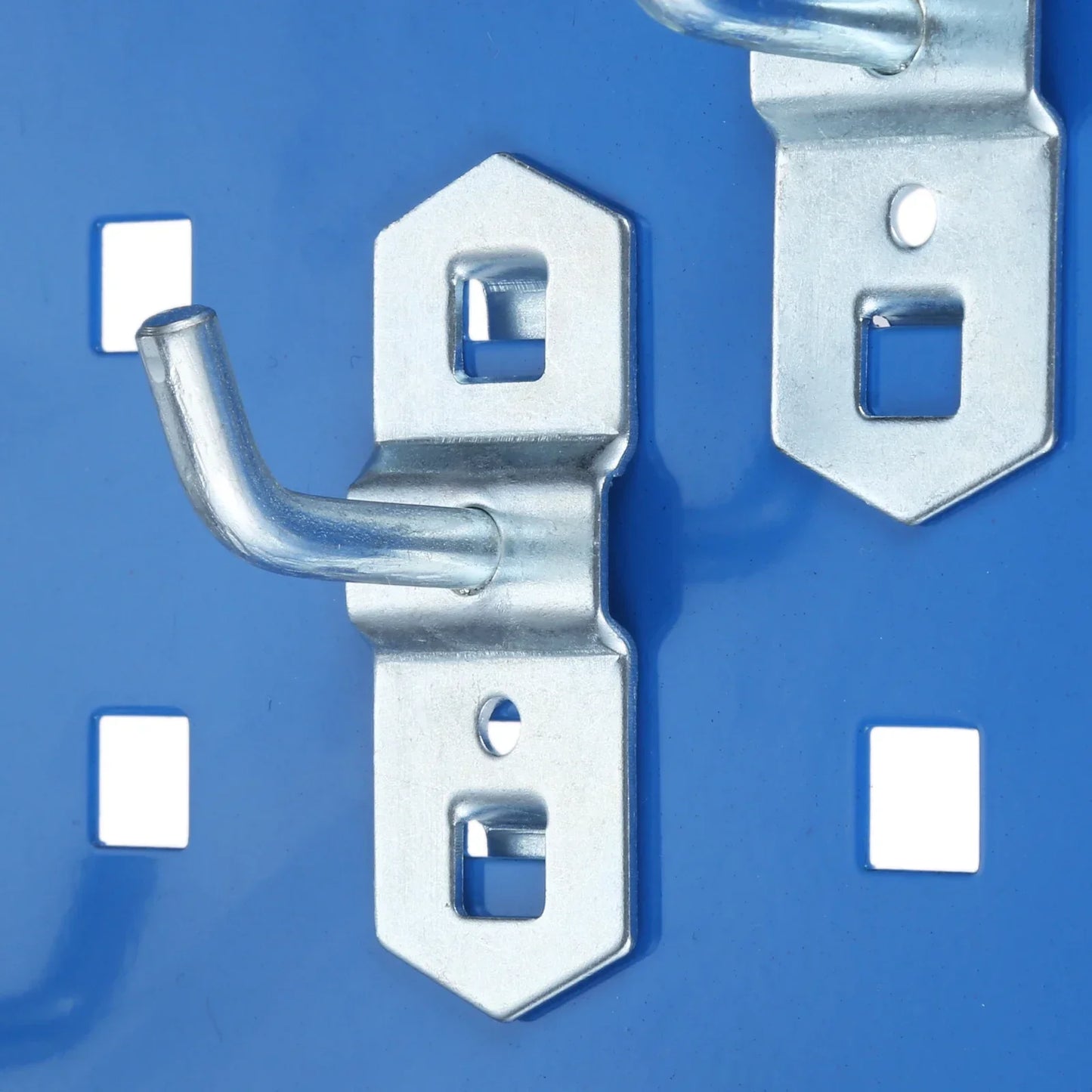 10x Lochbretthaken 25mm Stahl Haken für Werkzeuge Küche Garage