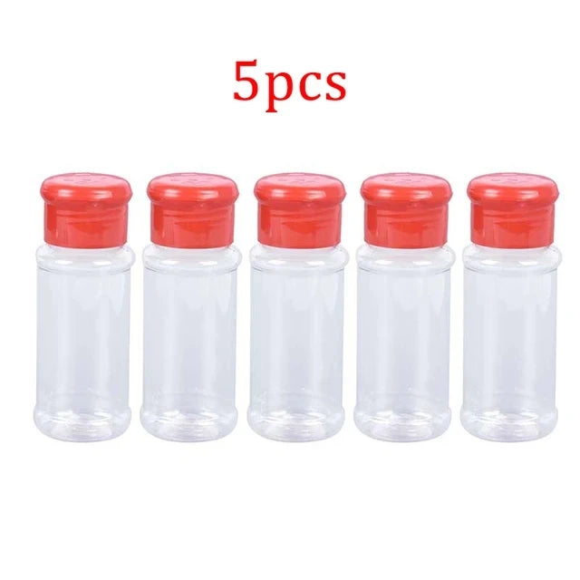 5-20 Stück 100ml Plastik Gewürzflaschen Salz Pfeffer Grill Organizer