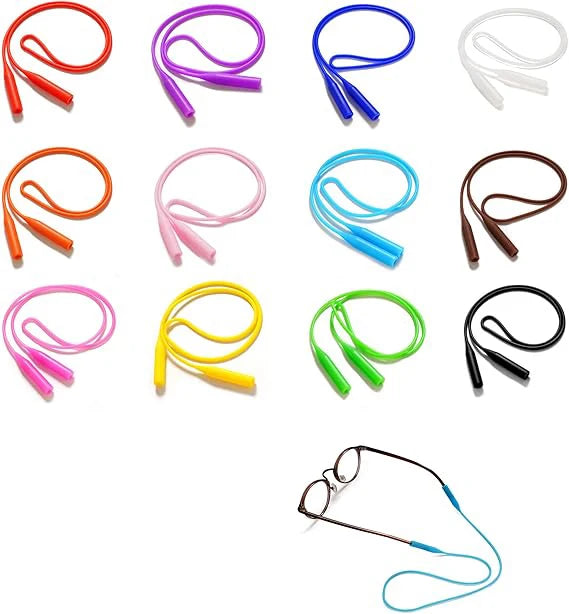 Elastische Silikon Brillenband Kette für Sonnenbrille sportlich und rutschfest-Yabubest - Home & More