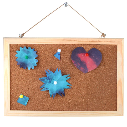 Korkholz Wandbehang Pinnwand Notiztafel mit Rahmen für Zuhause und Büro