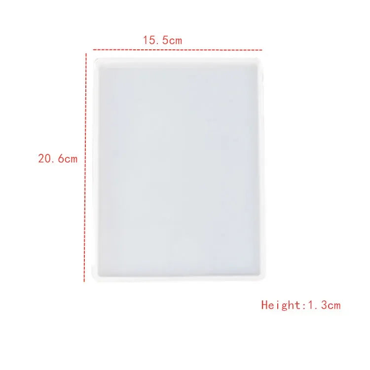 Große rechteckige Silikonform Teeteller Untersetzer Epoxidharz DIY Form